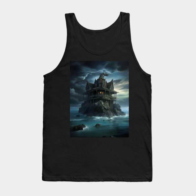 Sinister Seclusion: Dreadful Vacations Tank Top by Dark Juliettes